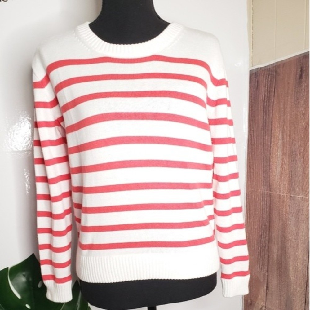 J.Crew Striped Crew Neck Long Sleeve Sweater Sz XXS - Picture 6 of 12